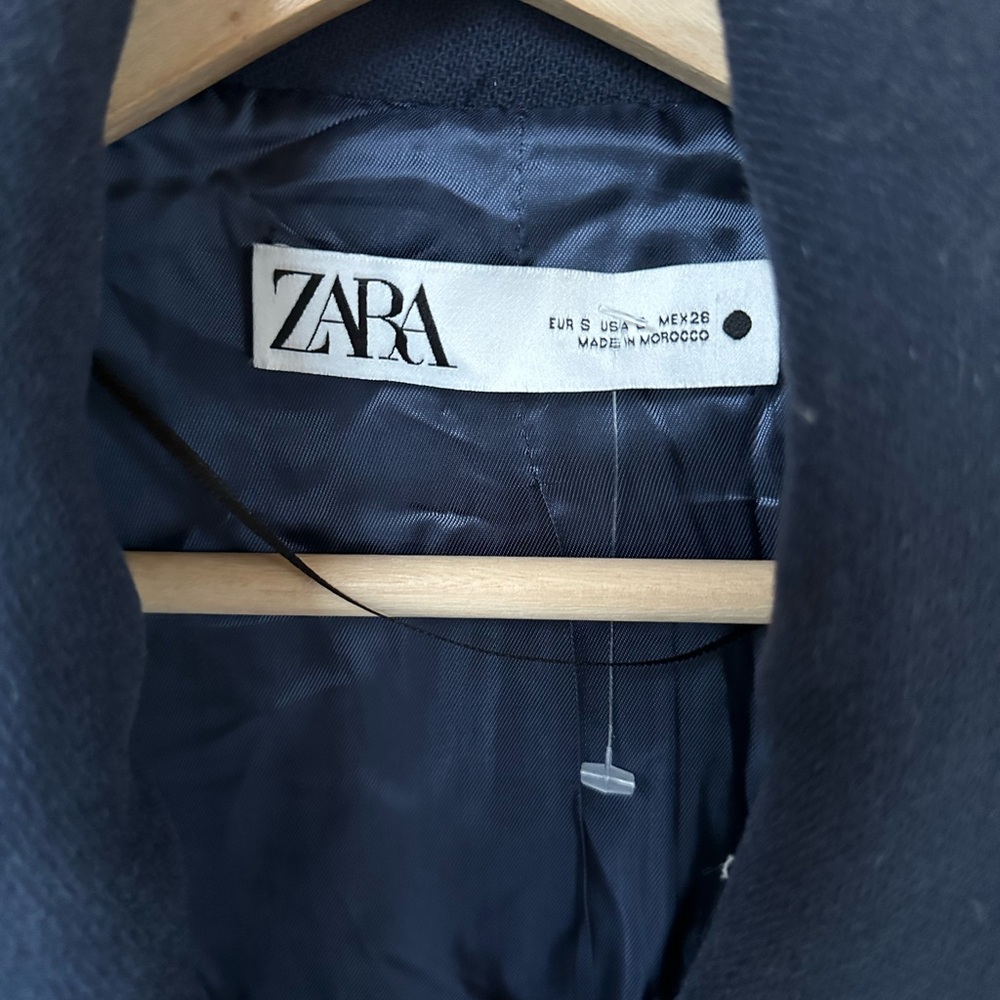 NWT ZARA Wool Blend Car Coat Overcoat – Limited Edition, S - Picture 7 of 9